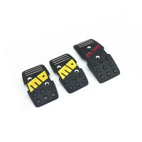 3Pcs Black Racing Non-Slip Metal Manual Car Brake Clutch Accelerate Pedals Car Accessories Pedals  Pedal Accessories