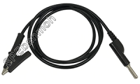 BNN-W-500 สายเซฟตี้เทส พร้อมปากคีบ (Safety Test Lead) 1.5 Sq.mm. 1M 19A สีดำ (Black)