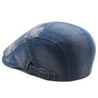 แฟชั่น DENIM Solid Beret newsboy หมวก Breathable sunshade ผู้ชายผ้าฝ้ายแบน peaked หมวกกลางแจ้ง Sporty ผู้หญิงจิตรกรหมวก อื่นๆ Organizer