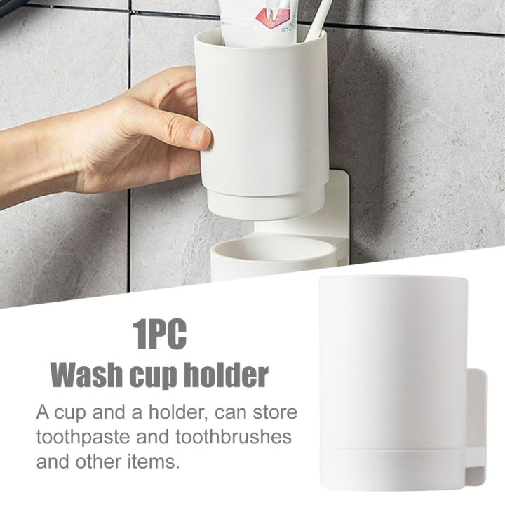 toothbrush-holder-tooth-mug-durable-multifunction-storage-toothpaste-with-bracket-no-drilling-easy-install-wall-mounted-kitchen
