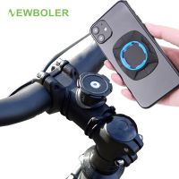 【Ready Stock】✈ Newboler Motorcycle Electric Bicycle Phone Holder Universal Handlebar Mount Rotatable Bike Handphone Holder Cycling Bracket