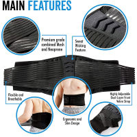 Lumbar Back ce Support Belt for Back Pain,Sciatica,Scoliosis,Herniated Disc Adjustable Support Straps - Bionic Spine Support