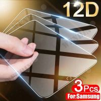 3 Pcs Tempered Glass For Samsung S23 S22 S21 Ultra Plus A54 A14 A24 A73 A53 A13 Screen Protector Full Protective Glass