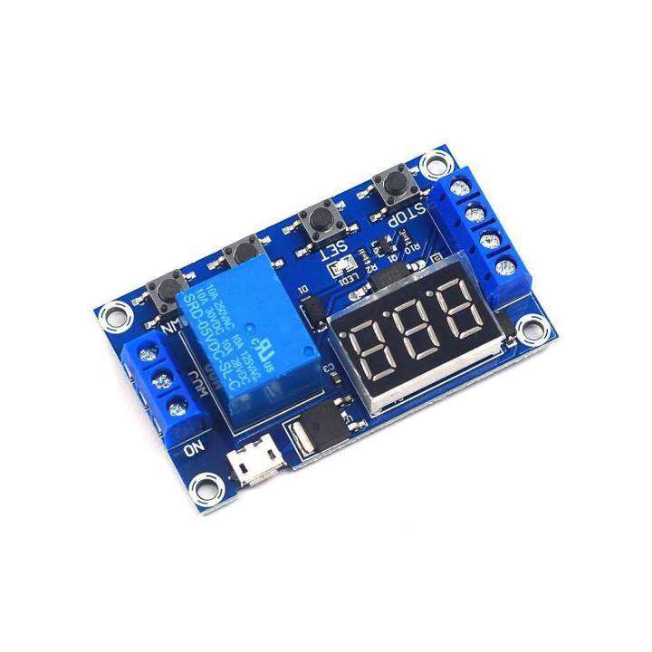 Digital Display Cyclic Timer Delay Relay Module Adjustable Cycle Timing
