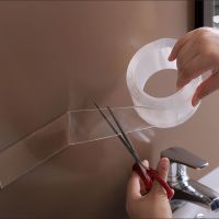 [HOY] 1/3/5M Traceless Magic Double Sided Tape Adhesive Transparent Removable Reusable Waterproof Nano Cleanable Home Adhesive Tape