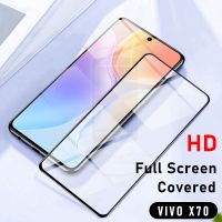 X60 X70 Vivo ปกป้องหน้าจอสำหรับเต็มรูปแบบ X50ชัดเจนแบบ HD กระจกนิรภัยป้องกันทุกสัดส่วนกระจกป้องกันหน้าจอด้านหน้า