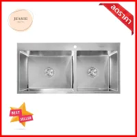 ซิงค์ฝัง 2 หลุม AXIA TRITON 5240 สีเงินBUILT-IN SINK 2B AXIA TRITON 5240 SILVER **ราคารวม Vat แล้วค่ะ ไม่มีบวกเพิ่ม**