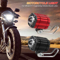 รถจักรยานยนต์ LED สปอตไลท์สีขาวสีเหลือง Hilow Beam Flash Fog Auxiliar ไฟสี่รุ่นสำหรับ Offroad A Motocross 12-85V