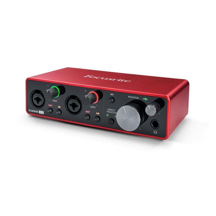 focusrite-scarlett-2i2-3rd-gen-ออดิโออินเทอร์เฟส-ตัวต่อกีตาร์เข้าคอม-แบบ-2-channel-ช่องเสียบแบบ-combo-xlr-แถมฟรีโปรแกรมตัดต่อเสียง-ableton-live-lite-9-amp-ชุด-plug-in-เสร