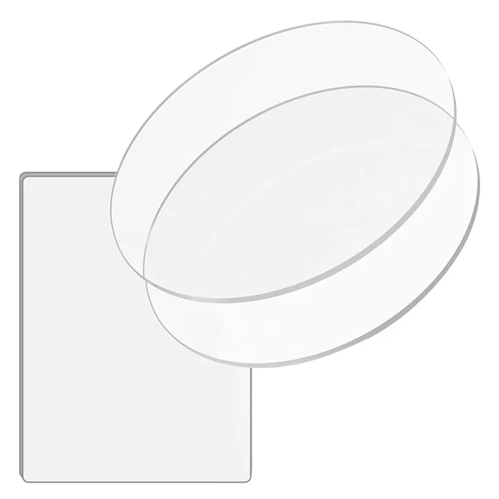 Acrylic Cake Disc,Round Acrylic Cake Disc Set with Square Smoother