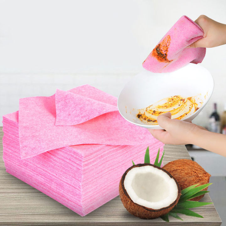 magical-coconut-shell-cleaning-cloth-microfiber-rag-dish-towel-kitchen-absorbent-pad-cloth