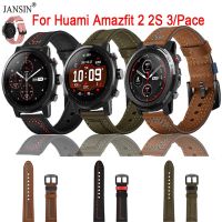 สายนาฬิกาหนังแท้สำหรับ Amazfit Stratos 2 2S สายรัดข้อมือสำหรับเปลี่ยนสายรัดข้อมือ Huami Amazfit