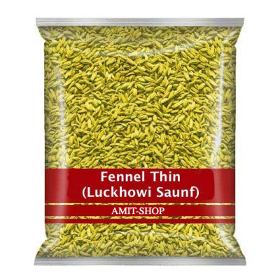 Fennel Thin (Luckhowi Saunf) 100g เม็ดยี่หร่า จากอินเดีย 100กรัม.