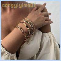 CONGYIYIMO07 โลหะผสมอัลลอยด์ สร้อยข้อมือหลายชั้นเกินจริง อุปกรณ์เสริมความงาม ทองเงินเงิน แมงป่องปลอกแขน 2023ใหม่ เครื่องประดับคอสตูม สร้อยข้อมือพู่พลอยเทียม ผู้หญิงผู้หญิงผู้หญิง