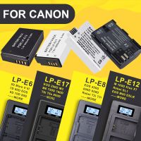 LP-E6 LPE6 LP E6 LP-E8 LPE8 LP E8 LP-E12 LPE12 LP E12 LP-E17 LPE17 LP E17 Digital Display LED Dual Charger For Canon Camera