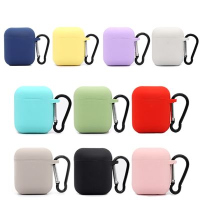 Origin Soft Silicone For Apple Airpods 1/2 Protective Case Bluetooth Wireless Earphone Cover Apple air pods 2 Charging Box case Headphones Accessories