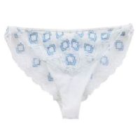 Annebra กางเกงใน ทรงบิกีนี่ ผ้าลูกไม้ Bikini Panty รุ่น AU3-791 สี Off White