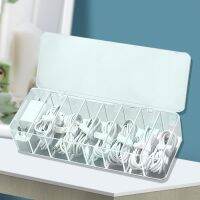 （QIQI tool）  CableBox TransparentData LineContainer Desk Strainer Holder