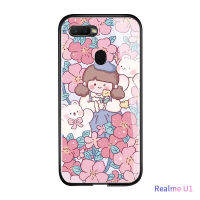 เคสพร้อมเคสโทรศัพท์มือถือสำหรับ Realme X3ซุปเปอร์ซูม/ เอ็กซ์ที/U1/F9กระจกเทมเปอร์เคสมันวาวกันกระแทกเด็กผู้หญิงฝาหลังใหม่