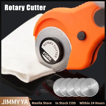 45mm Leather Craft Rotary Cutter Leather Cutting Tool Leather Craft Fabric  Circular Blade Knife DIY Patchwork Sewing Quilting