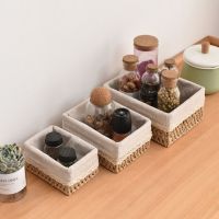 Bakul Basket Rattan rattan organizer storage basket small Cute basket toilet paper basket patch panel storage box Beautiful basket rattan basket rustic basket handmade rattan storage case Small rectangle basket Storage rattan basket storage