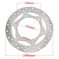 240มิลลิเมตร210มิลลิเมตร KL 250รถจักรยานยนต์ดิสก์เบรกด้านหน้าด้านหลังดิสก์เบรกโรเตอร์สำหรับคาวาซากิ KL250 KLX250ซูเปอร์เชอร์ปา stockman