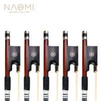 【YD】 NAOMI 5pcs/1set Brazilwood Bow 4/4 Violin Fiddle Fast Response Wire And Silk Winding Sheep Grip