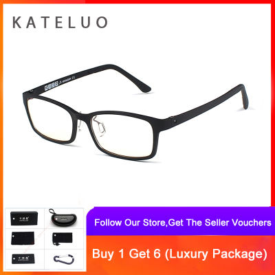 KATELUO แว่นกรองแสง แว่นถนอมสายตา แว่นกรองแสงคอมพิวเตอร์ ช่วยลดอาการสายตาล้า ใส่ได้ทั้งผู้หญิงและผู้ชาย – 13025