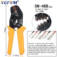 SN-48B crimping plier 0.5-2.5mm2 20-13AWG SN-28B48B2 Dupont XH2.54 KF2510 SM 2.54 3.96 TAB 2.84.86.3 Plug type terminal