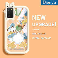 เคส Dienya A03 A04E F02s M02s A03s สำหรับ Samsung A02s เคสนิ่มลายรูปโบว์เคสโทรศัพท์โปร่งใสเคสนิ่มกันกระแทกทนทานต่อการตกหล่นซิลิก้าเจลฝาครอบป้องกันเลนส์กล้องถ่ายรูป