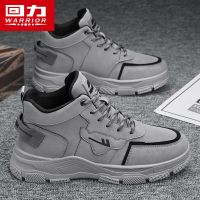 【Ready】? Pu- t boots for men ish sle gh-t ler boots autumn an sle outdoor sports and lsure -t work boots for men