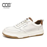 CCE mens shoes British cowhide wear-resistant all-match white shoes men fashion trend comfortable casual shoes men 5829-C shoes