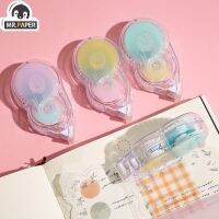 ↂ☑ Mr.paper 3 Styles Macaron Color Gradient Dot Glue Creative Japanese Plastic Transparent DIY Decoration Double Sided Tape