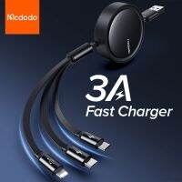 MCDODO 3 in 1 USB Cable Fast Charging Micro USB Type C Phone Charger Cable For iPhone 13 12 11 Pro Max 8 7 Huawei Xiaomi Samsung Docks hargers Docks C