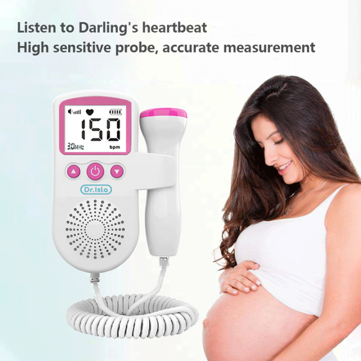 JAMAY Upgraded Fetal Doppler 3.0MHz Feart Detector Monitor For Pregnant