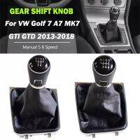 【cw】 For Volkswagen VW Golf 7 MK7 2013 2014-2017 Gear Shift Knob Lever Complete Gaiter Boot Cover Leather Case Manual 5 6 Speed ！