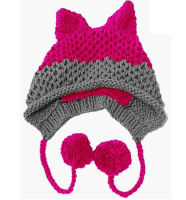 Millinery Imp Knit Cat-eared Y2K Harajuku Gothic