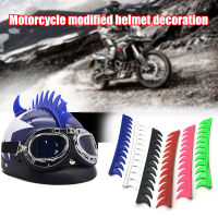 Motorcycle Helmet Rubber Stickers Rubber Saw Blades Spikes Stick Strips Helmet Decoration Accessory Piece M8617