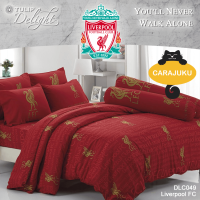 TULIP DELIGHT ผ้านวม 60 x 80 นิ้ว (ไม่รวมชุดผ้าปูที่นอน) ลิเวอร์พูล Liverpool DLC049 สีแดง #ทิวลิป ชุดเครื่องนอน ผ้าห่มนวม ผ้าห่ม หงส์แดง ลิเวอร์