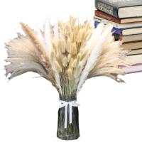 Fluffy Pampas Grass 120pcs Dried Pampas Grass Bouquet Wedding Decoration Create Nature Atmosphere In House Wedding Festival Party Garden top sale