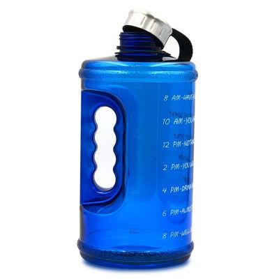 Motivational Large Water Bottle with Time Marker, BPA-Free Leak-Proof Water Jug for Fitness,Gym and Outdoor Sports