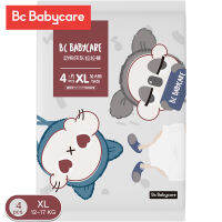 Bc Babycare 4ชิ้นเด็กกางเกงนุ่ม-ผ้าอ้อมสัตว์วงชุดระบายอากาศทิ้งผ้าอ้อมกางเกง9-17กิโลกรัมทารกทดลองแพ็ค