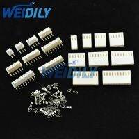 20 Sets KF2510 Connector Kits 2.54mm Pitch 2/3/4/5/6/7/8/9/10 Pin Right Angle Header Housing Crimp