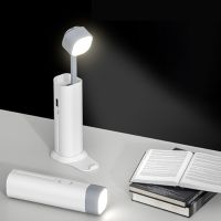 Table Lamp With Flashlight Led Desk Lamp Eye Protection Lights Reading Lamp With Stand Rotatable 3 in 1 Foldable Desk Lights