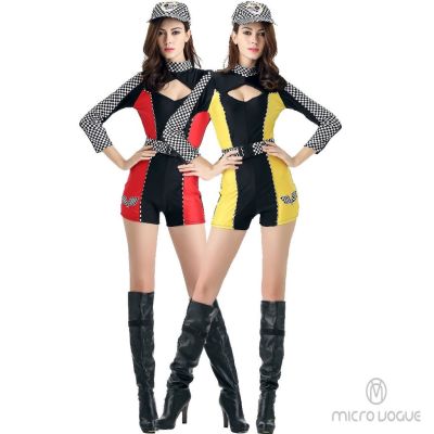 ♨✒❄ Cosplay Costume M-XL Long Sleeve Racing Girl Game Car Model Uniform F1 Motorcycle Uniform Sexy Cheerleading Costume Female Cheerleading Uniform