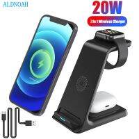 ZZOOI 3 In 1 20W Wireless Charger Stand For iPhone 13 12 11 XS X 8 Apple Watch 7 6 SE  Fast Charging Dock Station For Airpods Pro 3