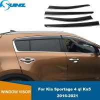 กะบังหน้าต่างสำหรับ Kia Sportage 4 Ql Kx5 Sportage-R 2016 2017 2018 2019 2020 2021รถยนต์ที่คิ้วกระจกรถแสงแดดที่มีช่องระบายอากาศ