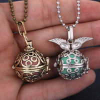 Retro Chime Music Angel Ball Caller Locket สร้อยคอ Vintage การตั้งครรภ์สร้อยคอน้ำมันหอมระเหยน้ำมันหอมระเหย Diffuser อุปกรณ์เสริม-Jezker