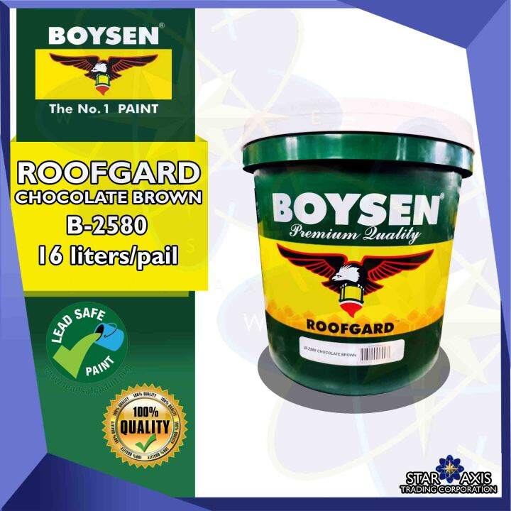 BOYSEN ROOFGARD CHOCOLATE BROWN B-2580 16L | Lazada PH