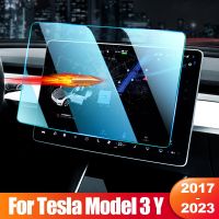 For Tesla Model 3 Y 2017- 2020 2021 2022 2023 Model3 Tempered Glass Car Navigation Screen Film LCD Display Stickers Accessories